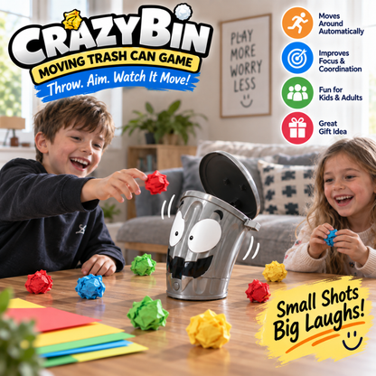 CrazyBin Moving Trash Can Game
