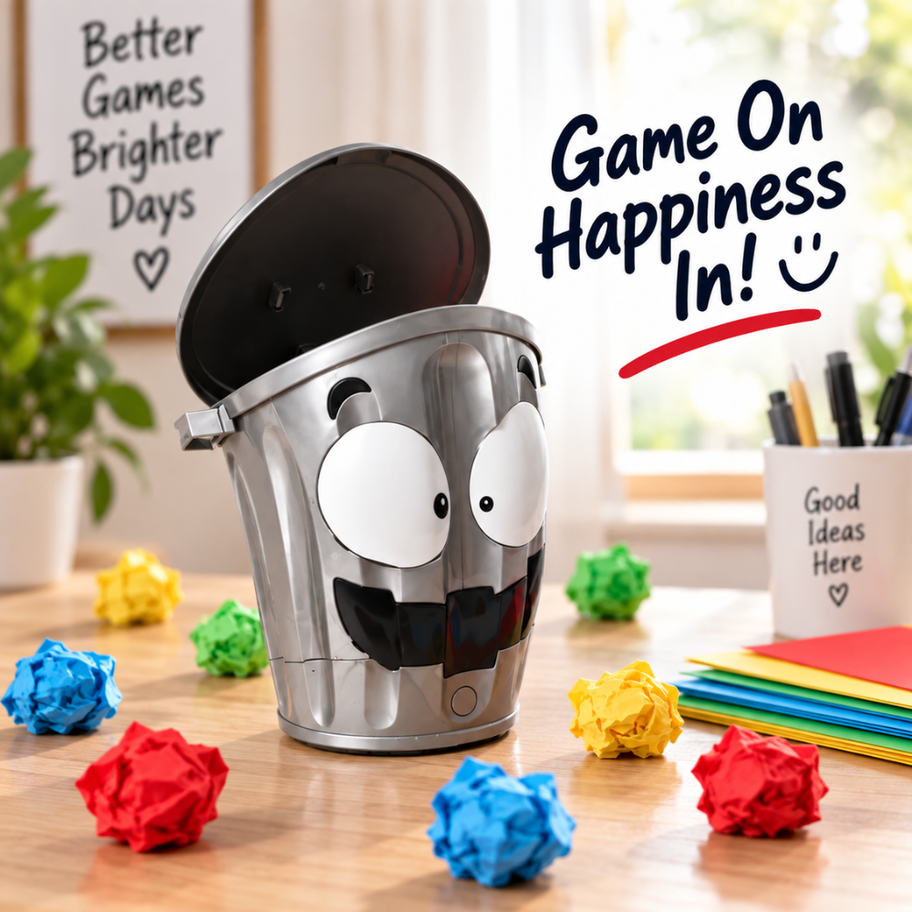 CrazyBin Moving Trash Can Game